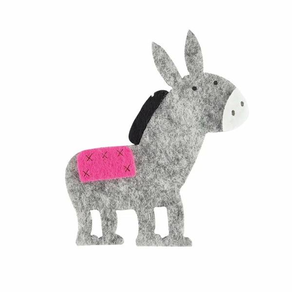 Animal Embellishments |  Donkey Shape Felt Embellishment Animal Embellishments Animal Embellishments