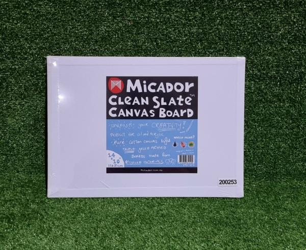 Art Supplies |  14Inch X 10Inch Micador Slate Canvas Board Art & Craft Essentials Art Supplies