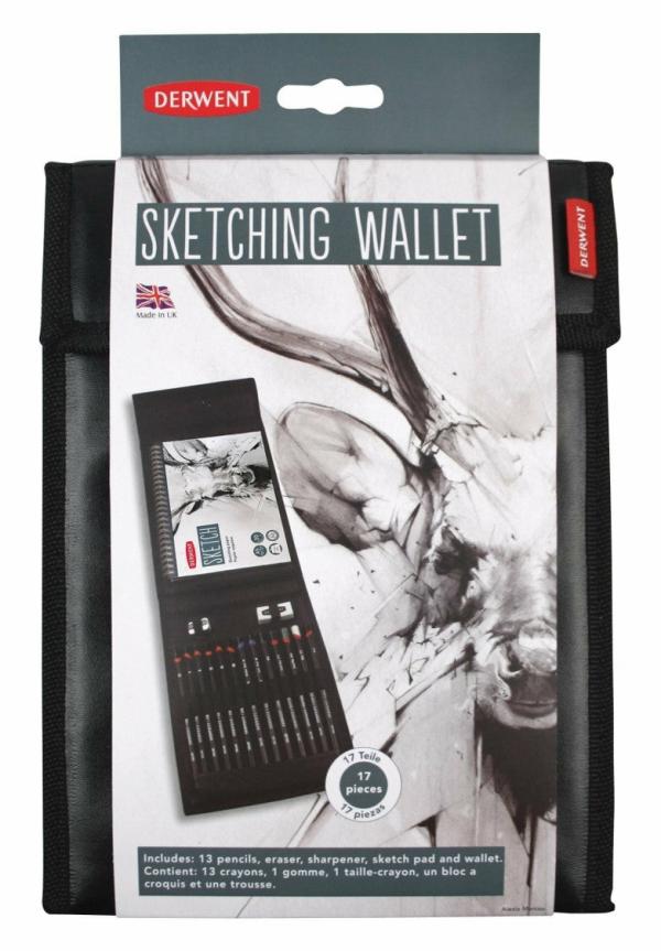 Art Supplies |  Derwent Sketching Wallet Art Set Art & Craft Essentials Art Supplies