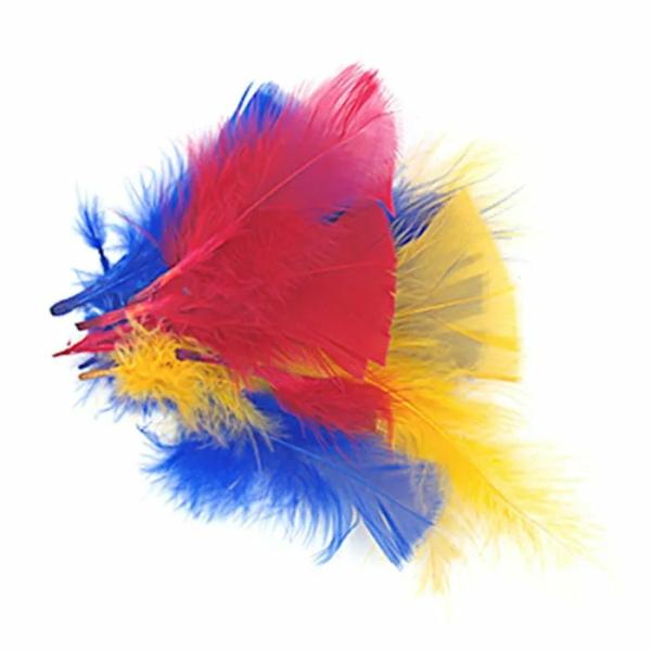 Craft Feathers |  Red/Yellow/Blue Craft Feathers Art & Craft Essentials Craft Feathers