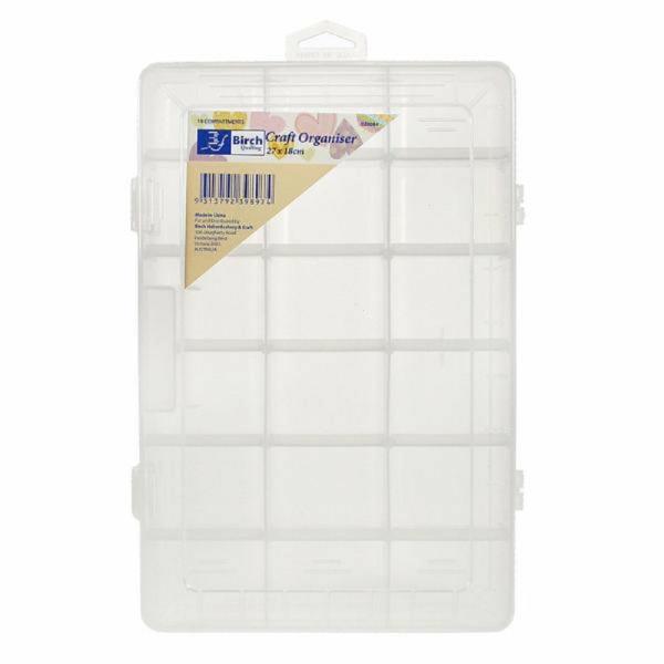 Craft Storage |  18 Compartment Craft Organiser Box Art & Craft Essentials Craft Storage