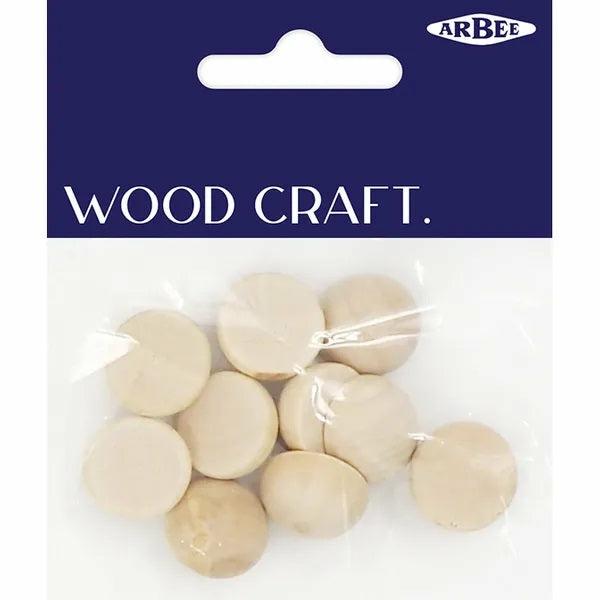 Craft Wooden Items |  1.5Cm Wooden Semi – Spheres Shape Art & Craft Essentials Craft Wooden Items