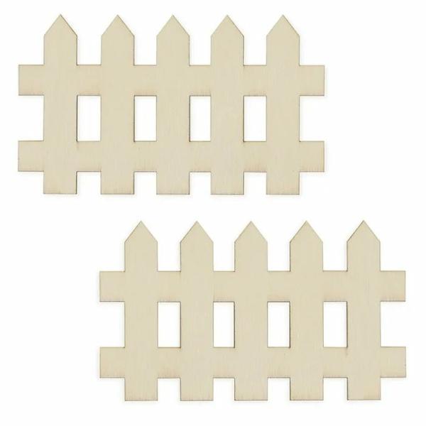 Craft Wooden Items |  11Cm Craft Wood Fence Shape Art & Craft Essentials Craft Wooden Items