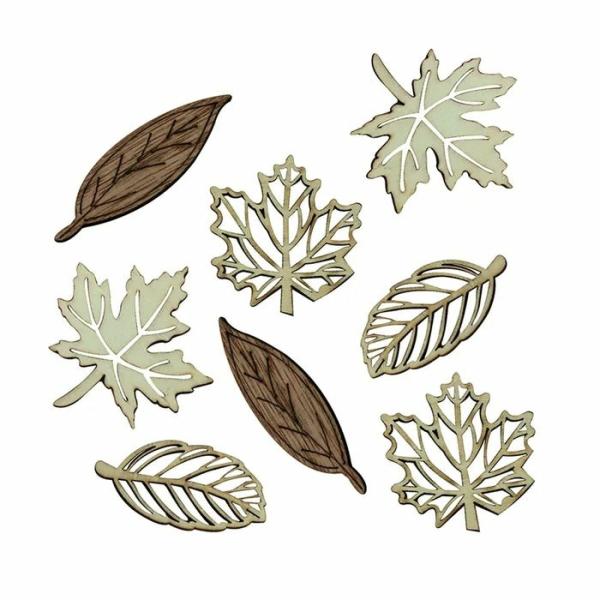 Craft Wooden Items |  Assorted Leaves Wooden Shapes Art & Craft Essentials Craft Wooden Items