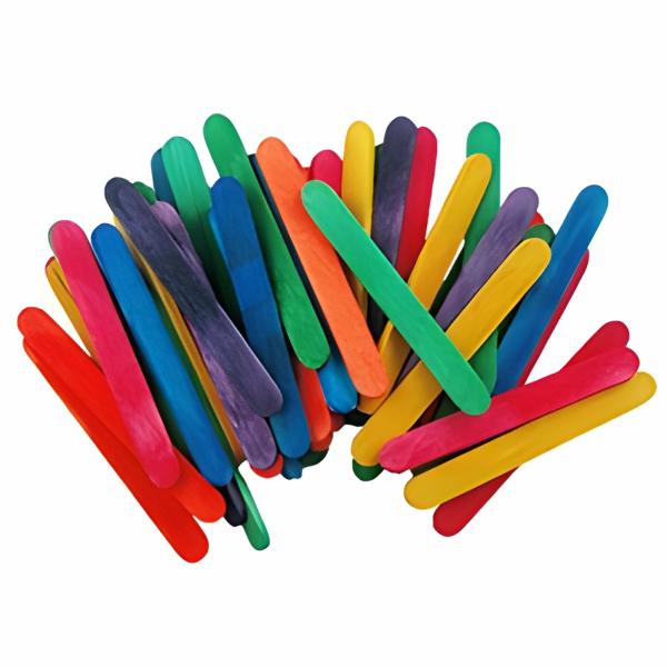 Craft Wooden Items |  Multicolour Mini Wooden Icy Pole Sticks Art & Craft Essentials Craft Wooden Items