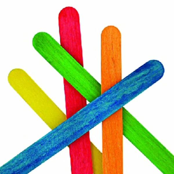 Craft Wooden Items |  Multicolour Wooden Icy Pole Sticks Art & Craft Essentials Craft Wooden Items