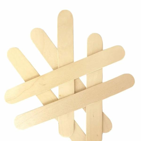 Craft Wooden Items |  Natural Jumbo Wooden Icy Pole Sticks Art & Craft Essentials Craft Wooden Items