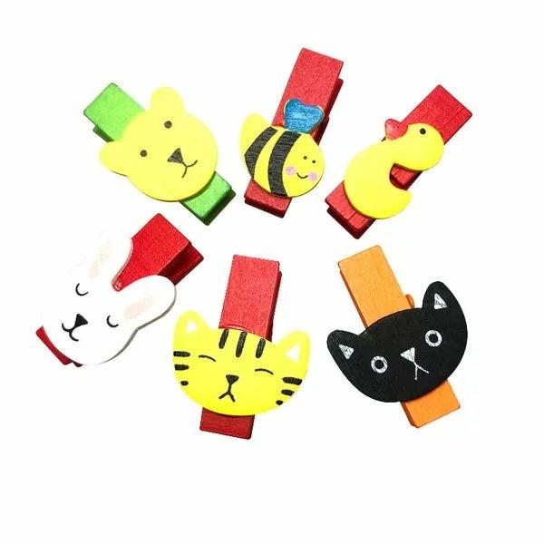 Craft Wooden Items |  Wooden Cat Theme Craft Mini Pegs Art & Craft Essentials Craft Wooden Items