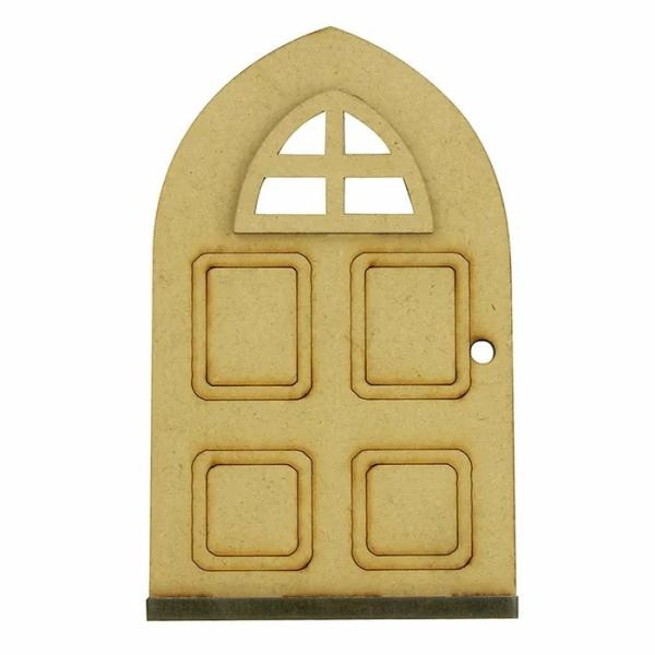 Craft Wooden Items |  Wooden Fairy Door Shape With Window Art & Craft Essentials Craft Wooden Items