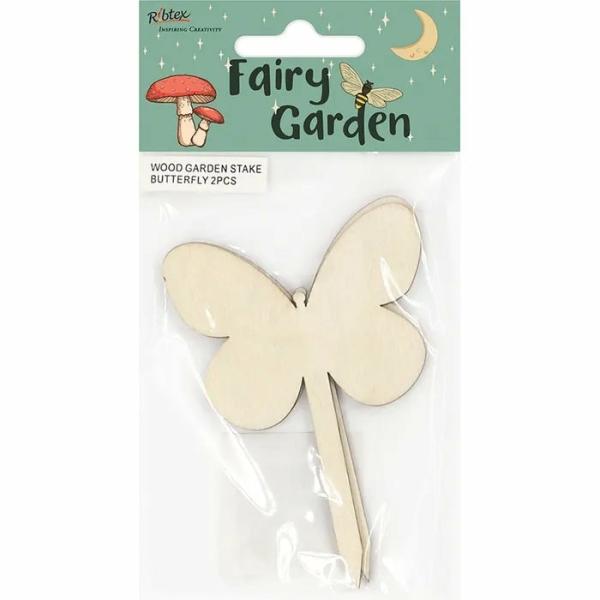 Craft Wooden Items |  Wooden Fairy Garden Butterfly Shape Stake Art & Craft Essentials Craft Wooden Items