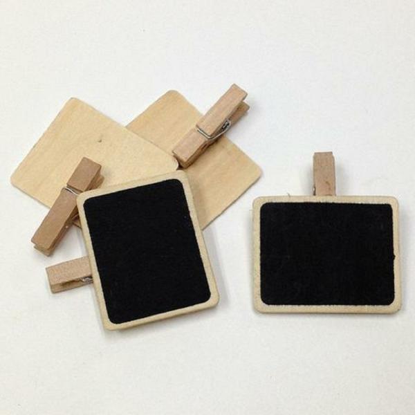 Craft Wooden Items |  Wooden Pegs With Chalk Board Art & Craft Essentials Craft Wooden Items