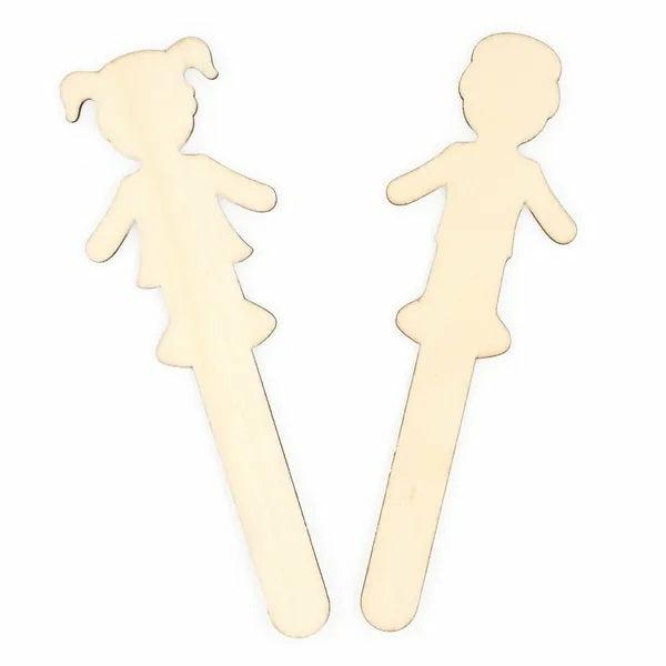 Craft Wooden Items |  Wooden People Shape Sticks Art & Craft Essentials Craft Wooden Items