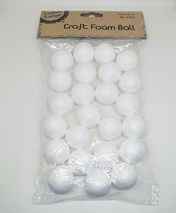 Decofoam & Chalkboard |  2.5Cm Deco Foam Poly Balls Art & Craft Essentials Decofoam & Chalkboard