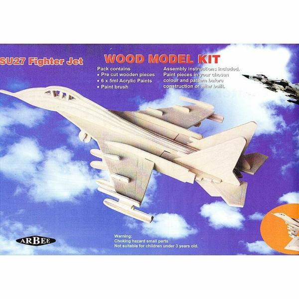 Diy Craft Kits |  3D Wooden Large Fighter Jet Kit Art & Craft Essentials Diy Craft Kits