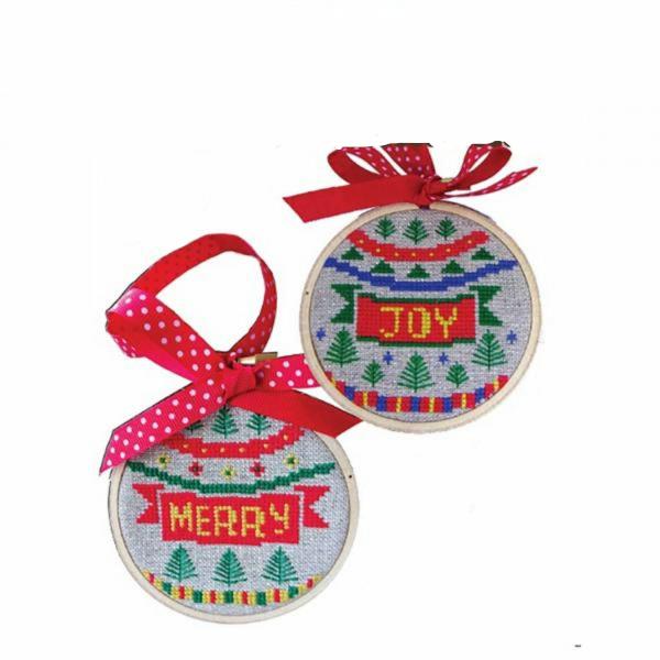 Diy Craft Kits |  Diy Cross Stitch Christmas Baubles Kit Art & Craft Essentials Diy Craft Kits