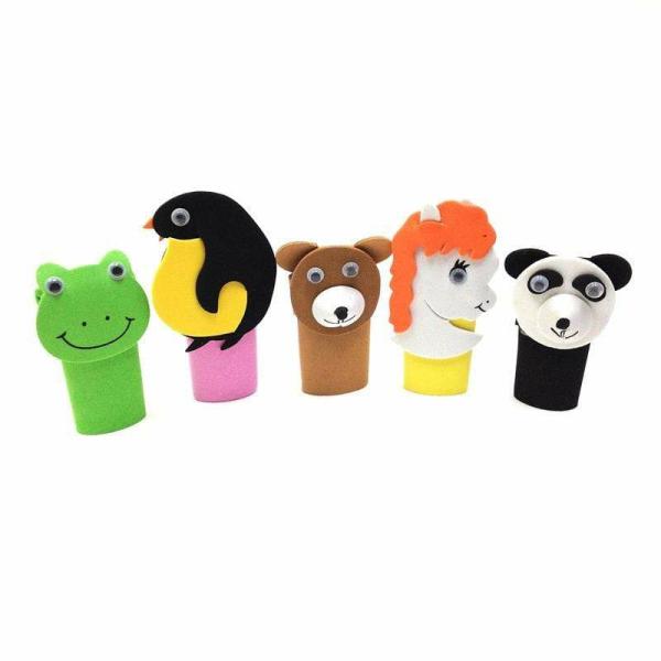 Diy Craft Kits |  Eva Finger Puppet Safari Kit Art & Craft Essentials Diy Craft Kits