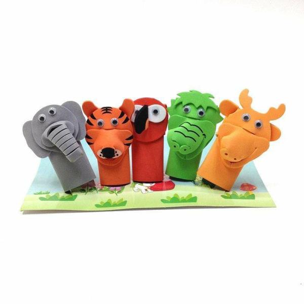 Diy Craft Kits |  Eva Finger Puppet Zoo Kit Art & Craft Essentials Diy Craft Kits