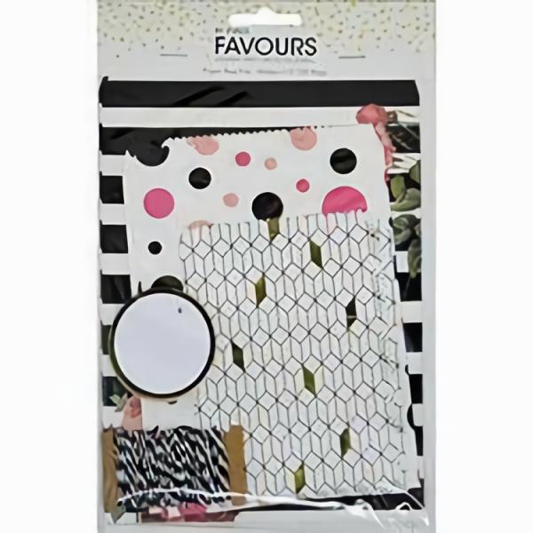 Diy Craft Kits |  Paper Gift Bag Kit Black/White Art & Craft Essentials Diy Craft Kits