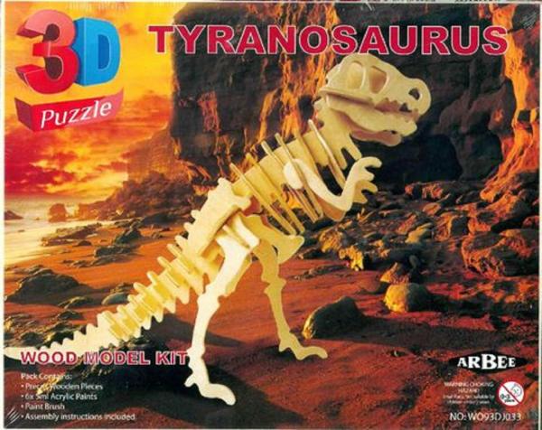 Diy Craft Kits |  Tyranosaurus 3D Wooden Puzzle Diy Kit Art & Craft Essentials Diy Craft Kits