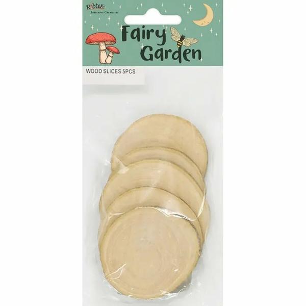 Embellishments |  Wooden Slices Fairy Garden Embellishment Art & Craft Essentials Craft Wooden Items