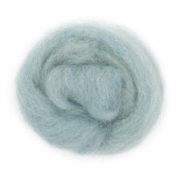 Felting Supplies |  Light Blue Colour Combed Wool Art & Craft Essentials Felting Supplies