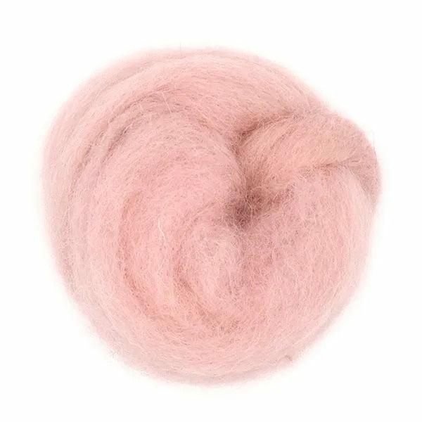 Felting Supplies |  Light Pink Colour Combed Wool Art & Craft Essentials Felting Supplies