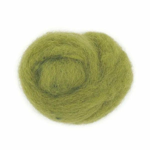 Felting Supplies |  Lime Colour Combed Wool Art & Craft Essentials Felting Supplies