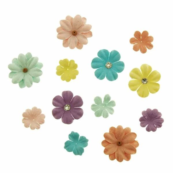 Floral Craft |  Assorted Pastel Colours Spring Blend Flowers Art & Craft Essentials Floral Craft