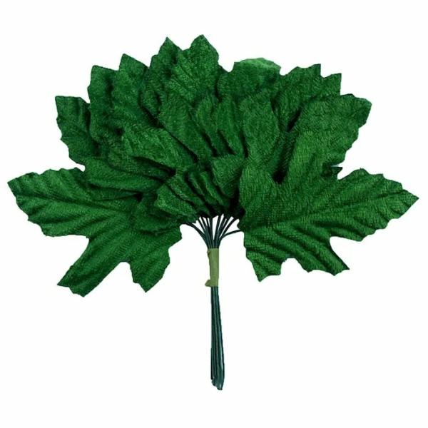 Floral Craft |  Fabric Faux Velvet Oak Leaves Art & Craft Essentials Floral Craft