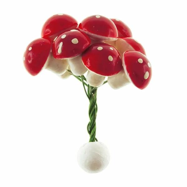 Floral Craft |  Medium Mushrooms With Stem Art & Craft Essentials Floral Craft