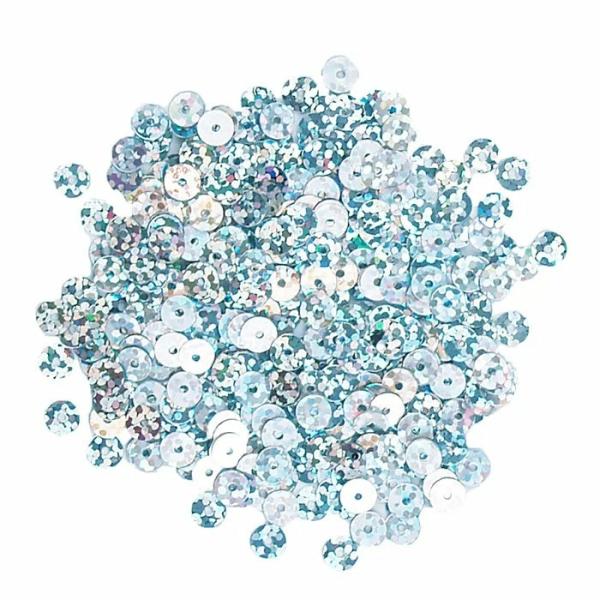 Glitters & Sequins |  5Mm Laser Silver Flat Sequins Art & Craft Essentials Glitters & Sequins