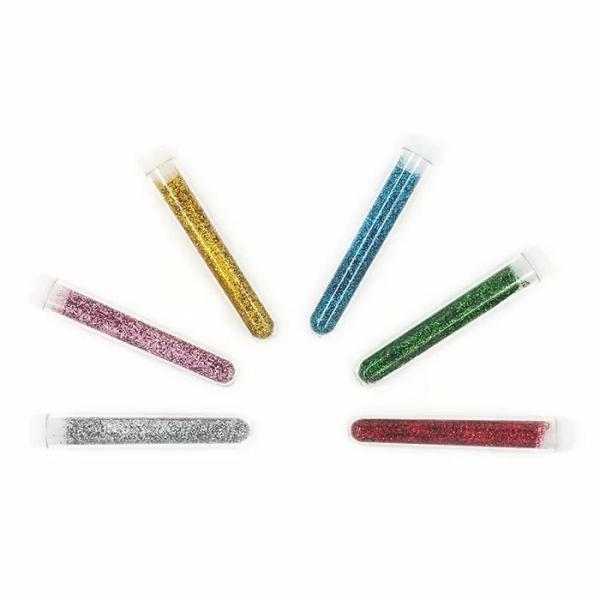 Glitters & Sequins |  6Pk Glitters In Mini Tubes Art & Craft Essentials Glitters & Sequins