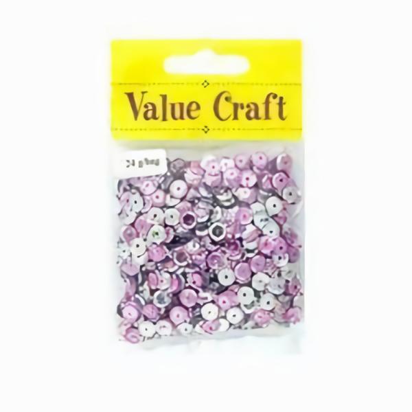 Glitters & Sequins |  Craft Sequins Pink & Silver Art & Craft Essentials Glitters & Sequins