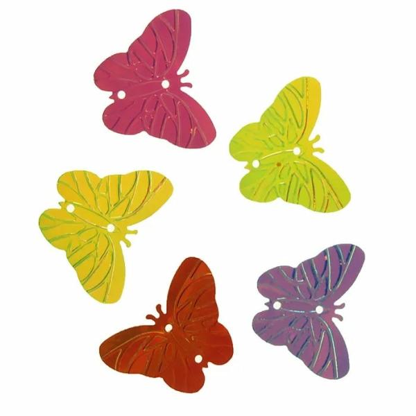 Glitters & Sequins |  Holographic Butterflies Shape Scatters Art & Craft Essentials Glitters & Sequins