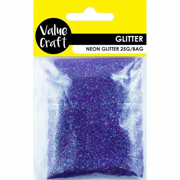 Glitters & Sequins |  Lavender Neon Craft Glitter Art & Craft Essentials Glitters & Sequins