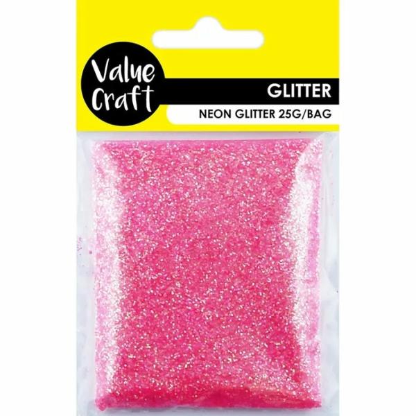 Glitters & Sequins |  Pink Neon Craft Glitter Art & Craft Essentials Glitters & Sequins