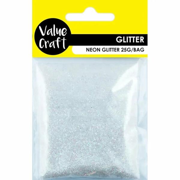 Glitters & Sequins |  White Neon Craft Glitter Art & Craft Essentials Glitters & Sequins