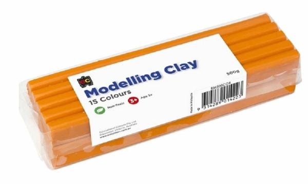 Modelling Clay |  500G Orange Colour Modelling Clay Art & Craft Essentials Modelling Clay