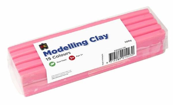 Modelling Clay |  500G Pink Colour Modelling Clay Art & Craft Essentials Modelling Clay