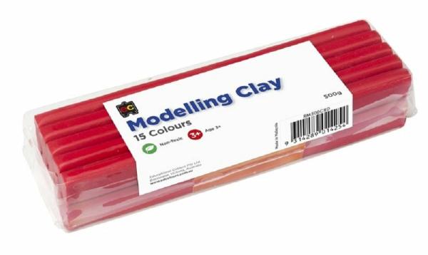 Modelling Clay |  500G Red Colour Modelling Clay Art & Craft Essentials Modelling Clay