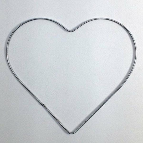 Other Craft Supplies |  100Mm Heart Shape Wire Hoop Art & Craft Essentials Other Craft Supplies