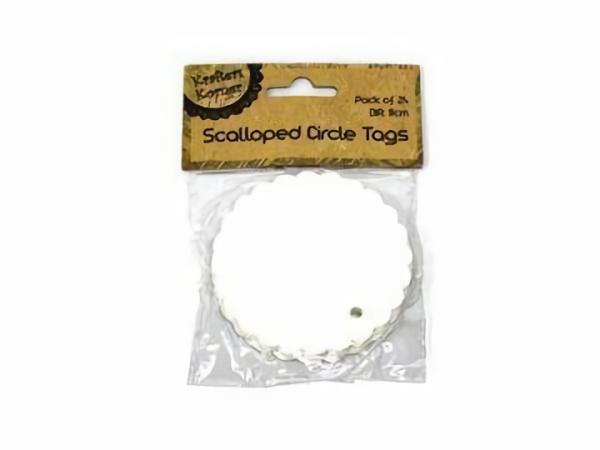 Other Craft Supplies |  Scalloped Circle Tags Art & Craft Essentials Other Craft Supplies