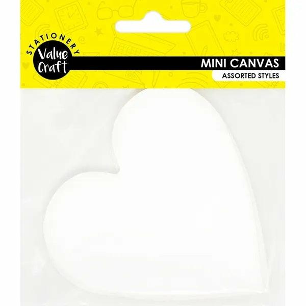 Painting Supplies |  10Cm Heart Shape Mini Canvas Art & Craft Essentials Art Supplies