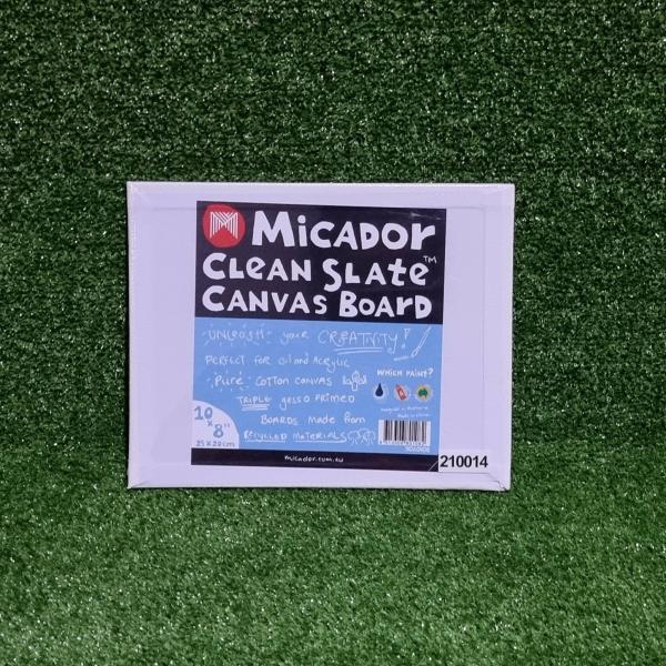 Painting Supplies |  10Inch X 8Inch Micador Slate Canvas Board Art & Craft Essentials Art Supplies