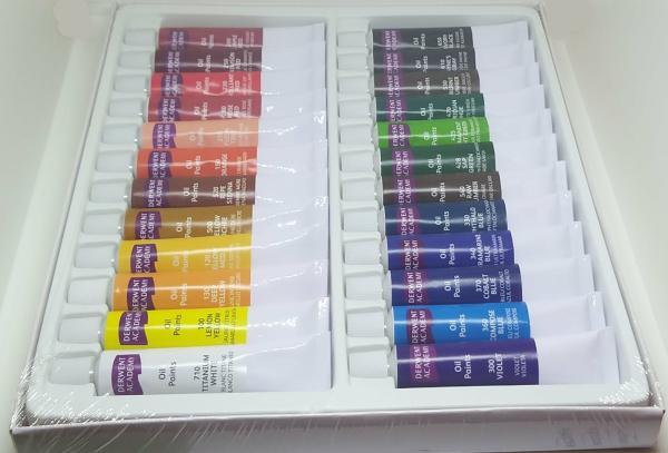 Painting Supplies |  24 Colour Derwent Academy Oil Paint Tubes Art & Craft Essentials Art Supplies