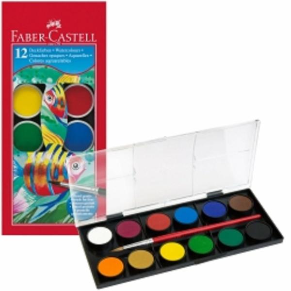 Painting Supplies |  Faber-Castell 12 Watercolour Paint Art & Craft Essentials Art Supplies