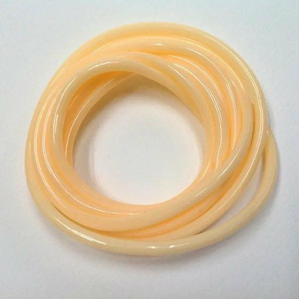 Plastic Tubing Supplies |  4Mm Cream Colour Plastic Tubing Art & Craft Essentials Plastic Tubing Supplies