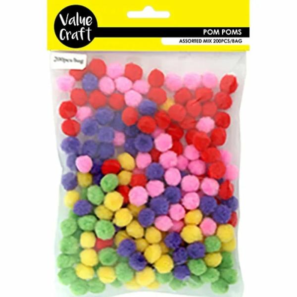 Pom Pom & Chenille Stems |  10Mm Craft Pom Pom Art & Craft Essentials Pom Pom & Chenille Stems