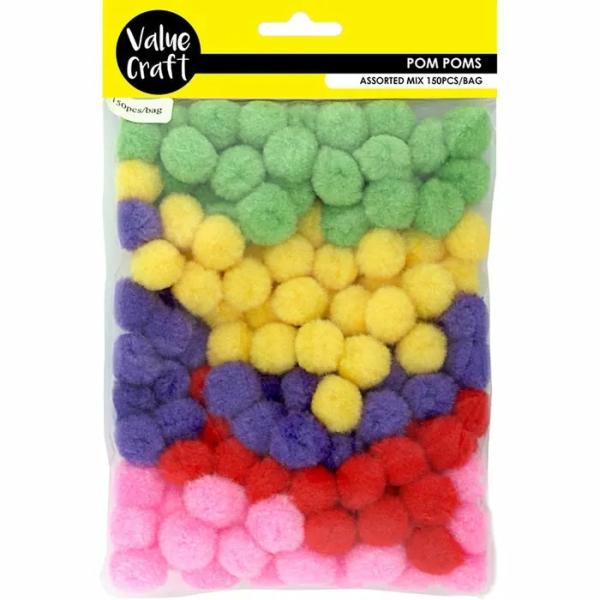 Pom Pom & Chenille Stems |  15Mm Craft Pom Pom Art & Craft Essentials Pom Pom & Chenille Stems