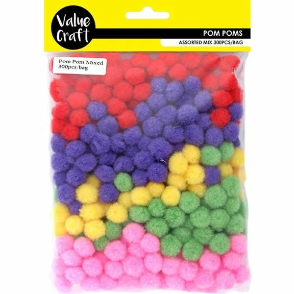 Pom Pom & Chenille Stems |  6Mm Craft Pom Pom Art & Craft Essentials Pom Pom & Chenille Stems